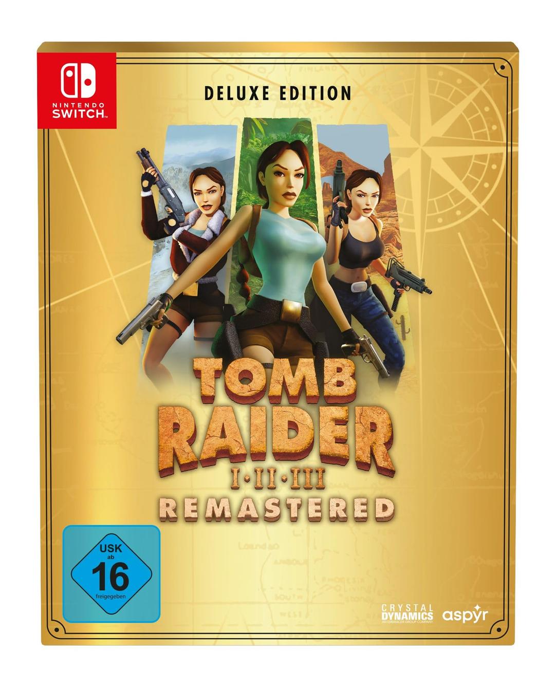 Tomb Raider 1-3 Remastered Starring Lara Croft Deluxe Edition - Switch