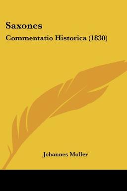 Saxones: Commentatio Historica (1830)