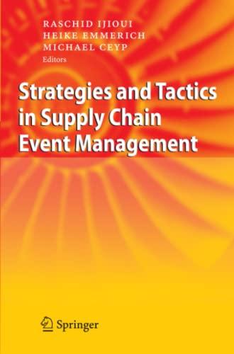 Strategies and Tactics in Supply Chain Event Management