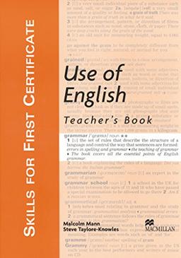 Skills For First Certificate Use of English: Teacher's Book