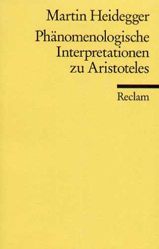 Phänomenologische Interpretationen zu Aristoteles.