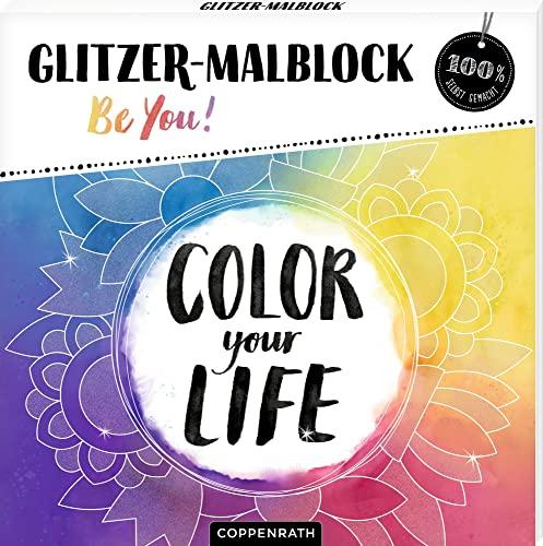 Glitzer-Malblock: Be You! (100% selbst gemacht)