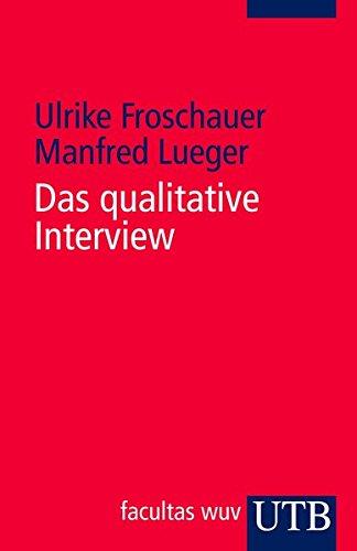 Das qualitative Interview: Zur Praxis interpretativer Analyse sozialer Systeme