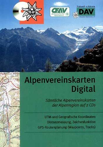 Alpenvereinskarten Digital. 2 CD-ROM mit allen 49 Alpenvereinskarten der Ostalpen (Wegmarkierungsausgaben)