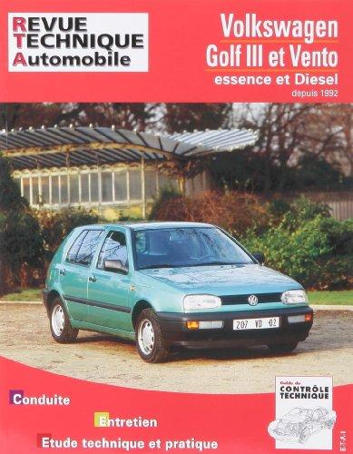 Revue technique automobile, n° 720.2. VW Golf et Vento (92-96)