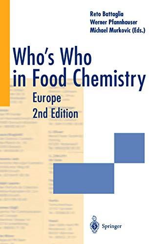 Who’s Who in Food Chemistry: Europe