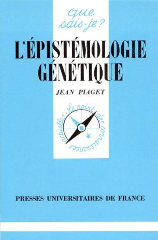 L'épistémologie génétique