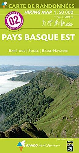 Pyrénées carte 2 Pays basque est 1 : 50 000: Carte de Randonnées