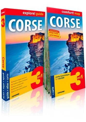 Corse : 3 en 1 : guide + atlas + carte