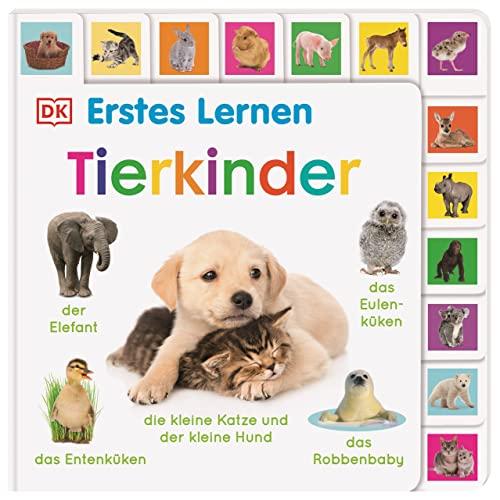 Erstes Lernen. Tierkinder: Pappbilderbuch mit Griff-Register und über 140 Fotos ab 1 Jahr