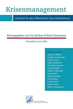 Krisenmanagement: Lehrbuch für den Öffentlichen Gesundheitsdienst