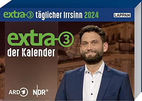 Extra 3 – Der Kalender 2024: Täglicher Irrsinn 2024 | Tischkalender zum Aufstellen und Abreißen | Ideales Geschenk für Satire-Fans