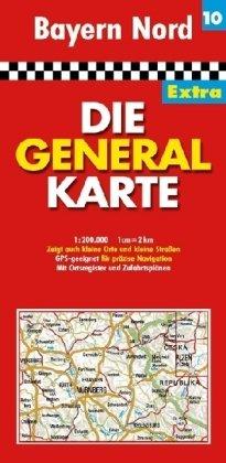 Die Generalkarte Extra Bayern Nord 1:200 000