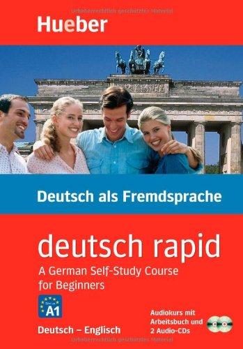 Deutsch rapid, 2 Cassetten und 2 Audio-CDs m. Begleitbuch, Deutsch-Englisch: A German Self-Study Course for Beginners. 2 CDs (116 Min.), 1 Lehrbuch (120 S., illustr)., 1 Grammatikbogen