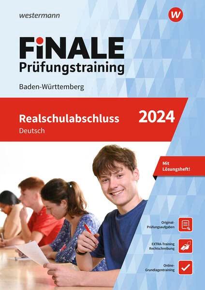 FiNALE Prüfungstraining Realschulabschluss Baden-Württemberg: Deutsch 2024 Arbeitsbuch mit Lösungsheft