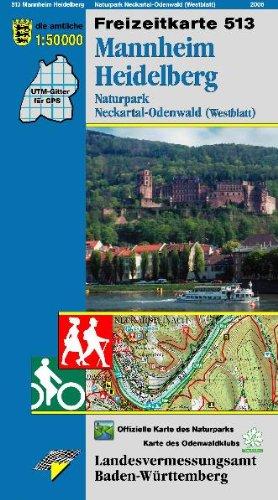 Mannheim Heidelberg: Naturpark Neckartal-Odenwald (Westblatt)