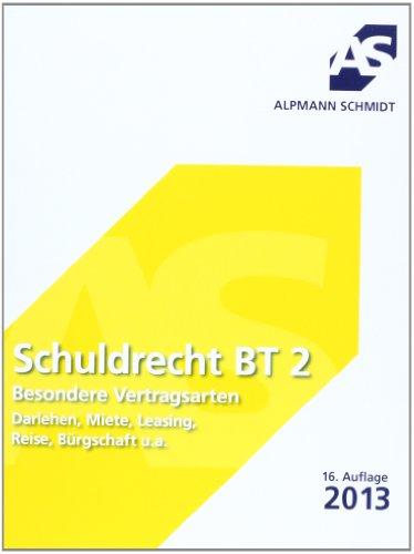 Schuldrecht BT 2: Besondere Vertragsarten