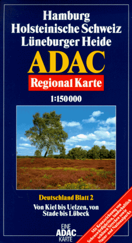 ADAC Karte, Hamburg, Holsteinische Schweiz, Lüneburger Heide