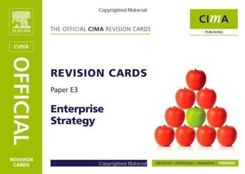 Enterprise Strategy: Strategic Level Paper E3 (Cima Revision Cards)