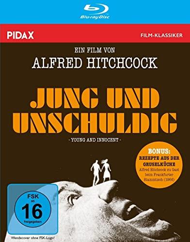 Alfred Hitchcock: Jung und unschuldig / Spannender Thriller mit beiden deutschen Synchros + Bonus: Alfred Hitchcock zu Gast beim Frankfurter Stammtisch (Pidax Film-Klassiker) [Blu-ray]