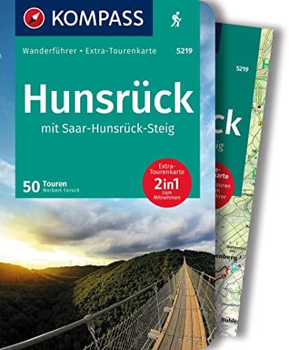 KOMPASS Wanderführer Hunsrück mit Saar-Hunsrück-Steig, 50 Touren: mit Extra-Tourenkarte Maßstab 1:75.000, GPX-Daten zum Download