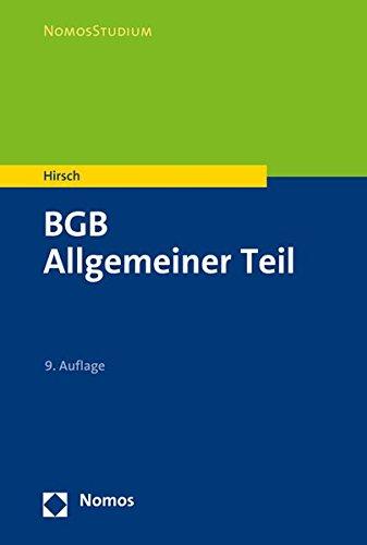 BGB: Allgemeiner Teil (Nomosstudium)