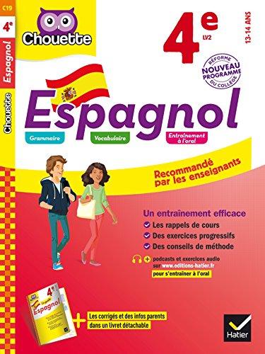 Espagnol 4e LV2, 13-14 ans : nouveau programme