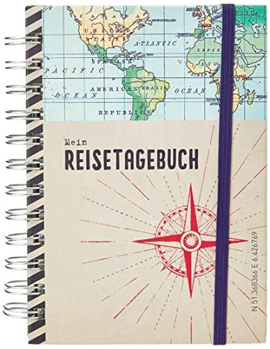 Moses Reisetagebuch | Tagebuch zum Festhalten von Gedanken und Eindrücken aus dem Urlaub | Für die Lust am Reisen | 120 Seiten inkl. Einstecktaschen und Aufbewahrungslaschen, 82474