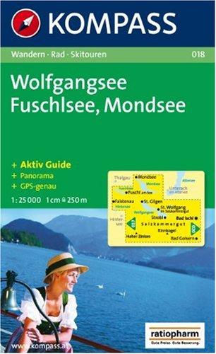 Wolfgangsee. Fuschlsee. Mondsee. 1 : 25 000: Wandern / Rad / Skitouren. Mit Panorama. GPS-genau