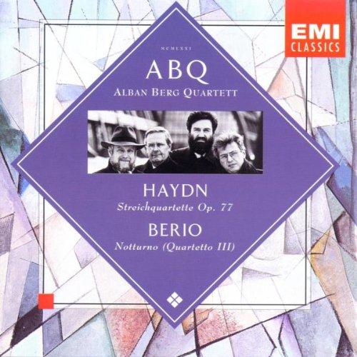 Haydn: Streichquartette Op. 77, Berio: Notturno