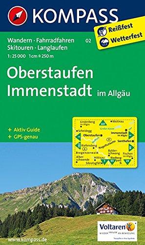 Oberstaufen - Immenstadt im Allgäu: Wanderkarte mit Aktiv Guide, Radwegen, Skitouren und Loipen. GPS-genau.1:25000 (KOMPASS-Wanderkarten, Band 2)