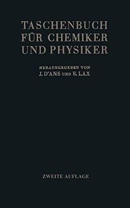 Taschenbuch für Chemiker und Physiker 3 Tle