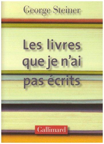 Les livres que je n'ai pas écrits