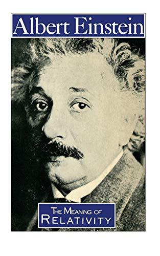 The Meaning of Relativity (Science Paperbacks)