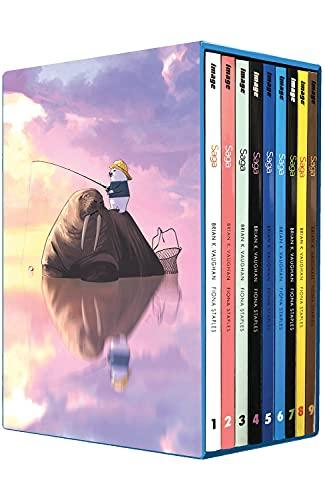 Saga Box Set: Volumes 1-9: With an Exclusive Limited Edition Set of Nine Cover Prints