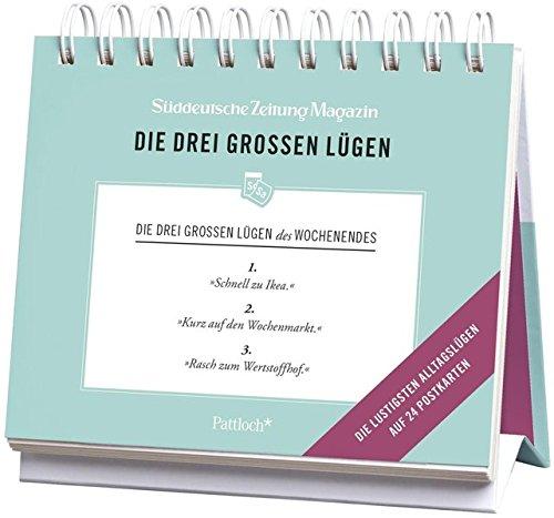 Die drei großen Lügen: Die lustigsten Alltagslügen auf 24 Postkarten