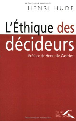 L'éthique des décideurs