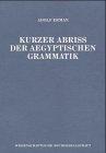 Kurzer Abriß der aegyptischen Grammatik