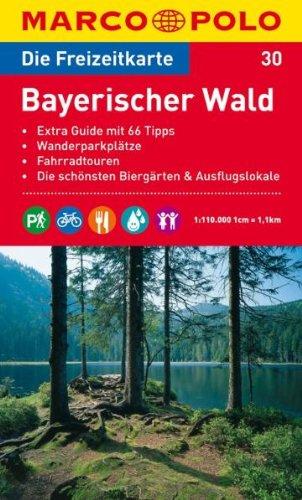 MARCO POLO Freizeitkarte Bayerischer Wald 1:110.000: Extra Guide mit 66 Tipps. Wanderparkplätze. Fahrradtouren. Die schönsten Biergärten und Ausflugslokale