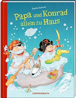 Papa und Konrad allein zu Haus