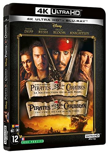 Pirates des caraïbes 1 : la malédiction du black pearl 4k ultra hd [Blu-ray] [FR Import]