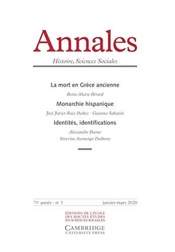 Annales, n° 1 (2020). La mort en Grèce ancienne