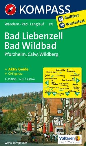 Bad Liebenzell - Bad Wildbad 1 : 25 000: Wanderkarte mit Aktiv Guide, Radwegen und Loipen. GPS-genau