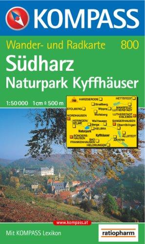 Südharz, Naturpark Kyffhäuser: Wander- und Radtourenkarte. 1:50.000