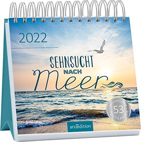 Postkartenkalender Sehnsucht nach Meer 2022: Ein ideales Geschenk für alle, die das Meer lieben oder Fernweh haben