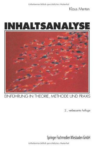 Inhaltsanalyse: "Einführung In Theorie, Methode Und Praxis"