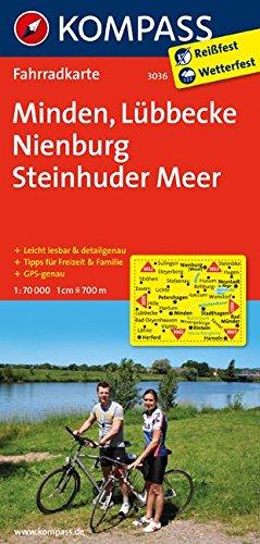 Minden - Lübbecke - Nienburg - Steinhuder Meer: Fahrradkarte. GPS-genau. 1:70000 (KOMPASS-Fahrradkarten Deutschland, Band 3036)