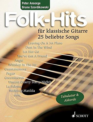 Folk-Hits: 25 beliebte Songs. Gitarre. Spielbuch.