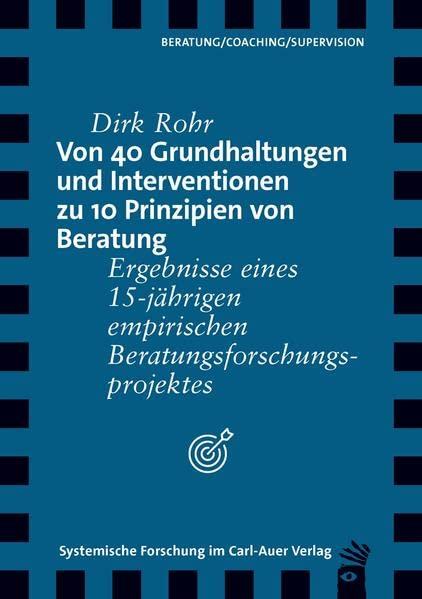 Von 40 Grundhaltungen und Interventionen zu 10 Prinzipien von Beratung: Ergebnisse eines 15-jährigen empirischen Beratungsforschungsprojektes (Verlag für systemische Forschung)