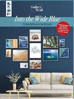 Gallery Wall "Into The Wide Blue". 12 Bilder in 4 Größen: Postermappe mit Buch: Bilder perfekt arrangieren und in Szene setzen